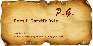 Parti Gardénia névjegykártya